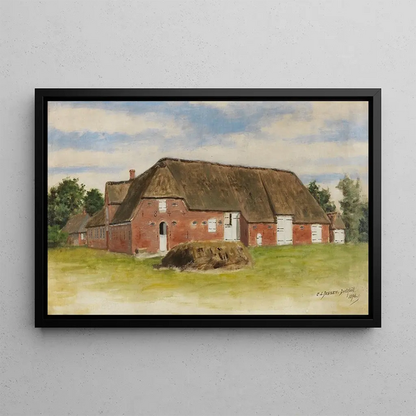 Allée à Deezbüll - Carl Ludwig Jessen — framed artwork on a wall