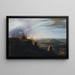 God showing Moses the Promised Land from the summit of Mount Nebo - Carl Ludwig Kuhbeil — framed artwork on a wall