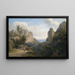 La Vallée du moulin près d'Amalfi - Carl Maria Nicolaus Hummel — framed artwork on a wall