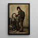 Reproduction of the painting The Sharpener - Carl Maria Seyppel