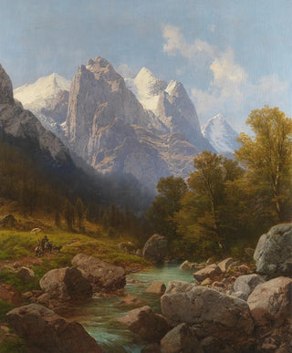 The Painter in the Mountains - Carl Millner — artwork view