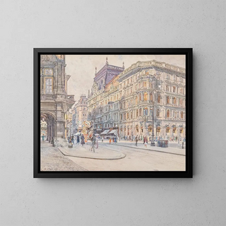 Kärntnertor - Carl Müller — framed artwork on a wall