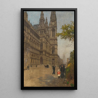 La nouvelle mairie - Carl Moll — framed artwork on a wall