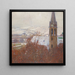 Heiligenstadt dans la neige - Carl Moll — framed artwork on a wall