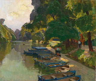 Quai à Heustadlwasser - Carl Moll — artwork view