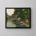 Quai à Heustadlwasser - Carl Moll — framed artwork on a wall