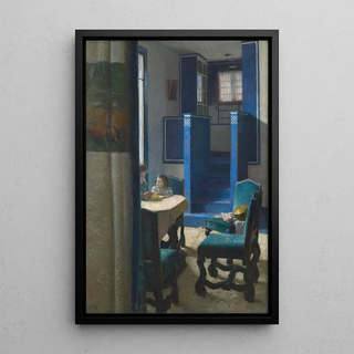 Salon painting in the house on Hohe Warte - Carl Moll — artwork view