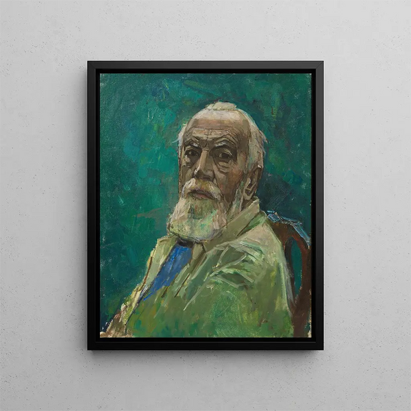 Self-portrait by Carl Moll - Carl Moll — framed artwork on a wall