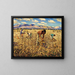 Harvest of Corn in Santo Domingo - Carl Moon — framed artwork on a wall
