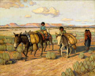 Return Home with the Harvest - Carl Moon — artwork view