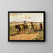 Return Home with the Harvest - Carl Moon — framed artwork on a wall
