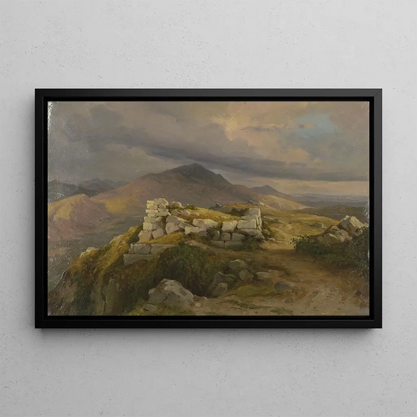 a Cyclopean wall near Civitella, the current Bellegra - Carl Morgenstern — framed artwork on a wall
