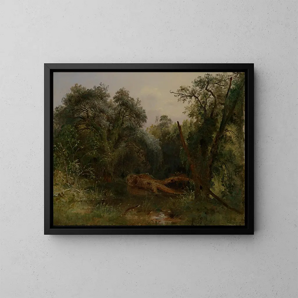 in Ariccia Park - Carl Morgenstern — framed artwork on a wall