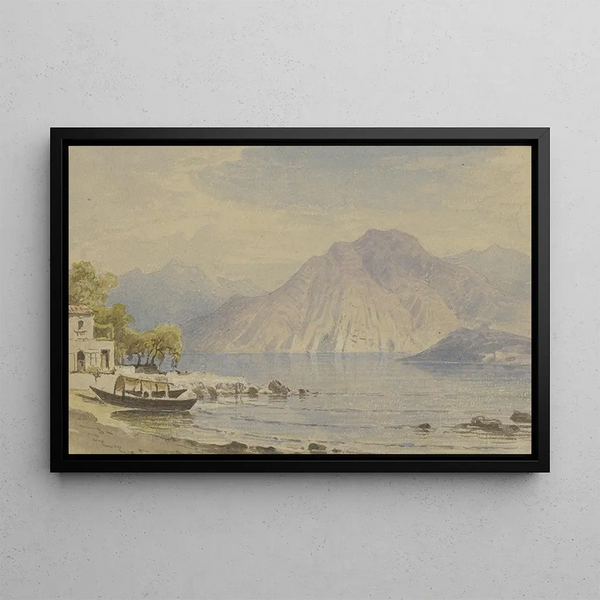 Lake Como - Carl Morgenstern — framed artwork on a wall