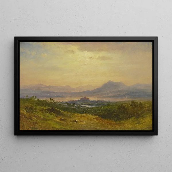 Lake Maggiore - Carl Morgenstern — framed artwork on a wall
