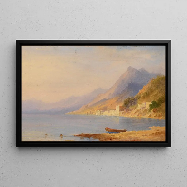 Coastal Landscape Painting of the South - Carl Morgenstern — framed artwork on a wall