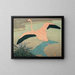 Flamant Painting - Carl Moser — framed artwork on a wall