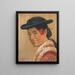 Tyrolean Peasant Painting - Carl Moser — framed artwork on a wall