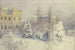 South View Painting of the Städel Art Institute in Winter - Carl Nebel — artwork view