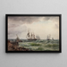Ships underground after a shower - Carl Neumann — framed artwork on a wall