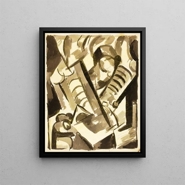 Résumé 4 - Carl Newman — framed artwork on a wall