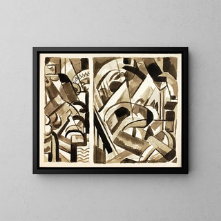 Abstract Painting III - Carl Newman — framed artwork on a wall