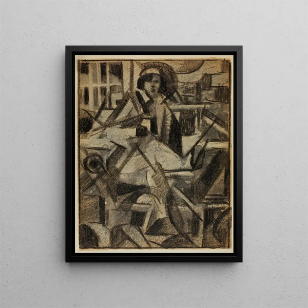 Summary Woman - Carl Newman — framed artwork on a wall