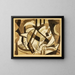 Abstract Painting - Carl Newman — framed artwork on a wall