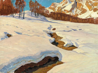 Alpine Winter Painting - Carl O'Lynch de Town — artwork view
