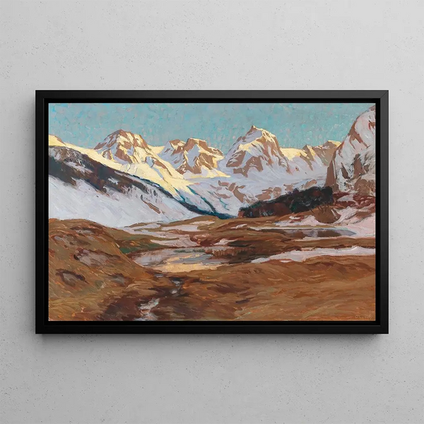 Pre-spring in the Walser Valley - Carl O'Lynch de Town — framed artwork on a wall