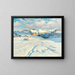 Winter Landscape Painting - Carl O'Lynch de Town — framed artwork on a wall