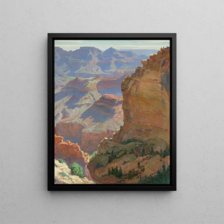 Grand Canyon Painting - Carl Oscar Borg — framed artwork on a wall