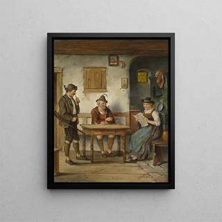 Jägerlatein - Carl Ostersetzer — framed artwork on a wall