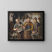 Tavern Political Painting - Carl Ostersetzer — framed artwork on a wall