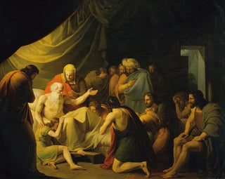 Jacob bénit les fils de Joseph - Carl Peter Goebel l'Ancien — artwork view