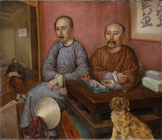 Chinese Merchants Painting - Carl Peter Mazer — artwork view