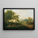Landscape Arcadian - Carl Philipp Schallhas — framed artwork on a wall