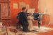 a mother and her little girl at the piano - Carl Pietzner — artwork view