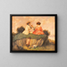 a Couple in love and playful fauna - Carl Plückebaum — framed artwork on a wall