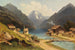 The Sixenhof at Lake Achensee in Tyrol - Carl Prestele — artwork view