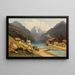 The Sixenhof at Lake Achensee in Tyrol - Carl Prestele — framed artwork on a wall