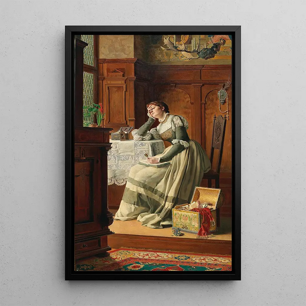 At first I almost wanted to despair - Carl Probst — framed artwork on a wall