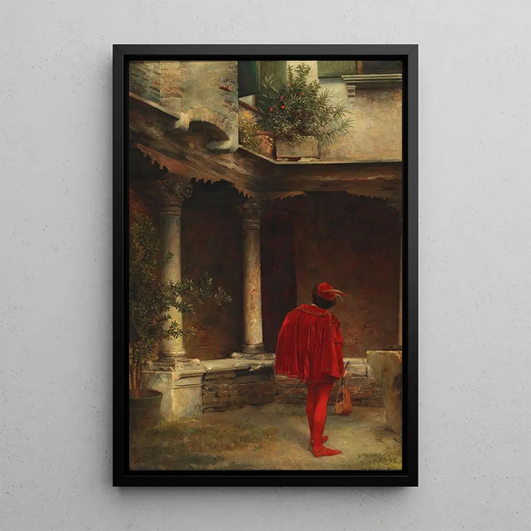 Reproduction of the painting La sérénade - Carl Probst
