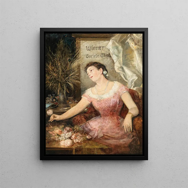 In the theater box - Carl Probst — framed artwork on a wall