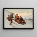Winter in Greenland - Carl Rasmussen — framed artwork on a wall