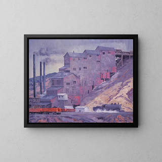 Madrid Coal Mine, New Mexico - Carl Redin — framed artwork on a wall