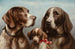 Family of German pointers - Carl Reichert — artwork view