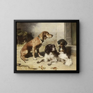 After the Hunt - Carl Reichert — framed artwork on a wall
