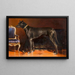 Shadow Red, Empress Elisabeth's dog - Carl Reichert — framed artwork on a wall