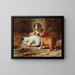Les chiots sont éveillés - Carl Reichert — framed artwork on a wall